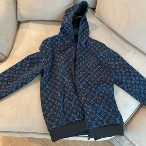 XL Mens LV monogrammed zip up.